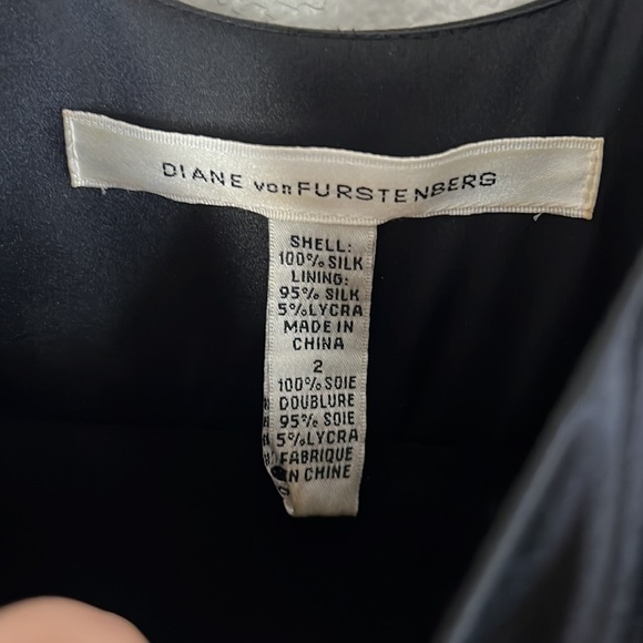 EUC Vintage Dvf Diane Von Furstenberg Black Tiera Sequin Dress sz 2 - Picture 8 of 9